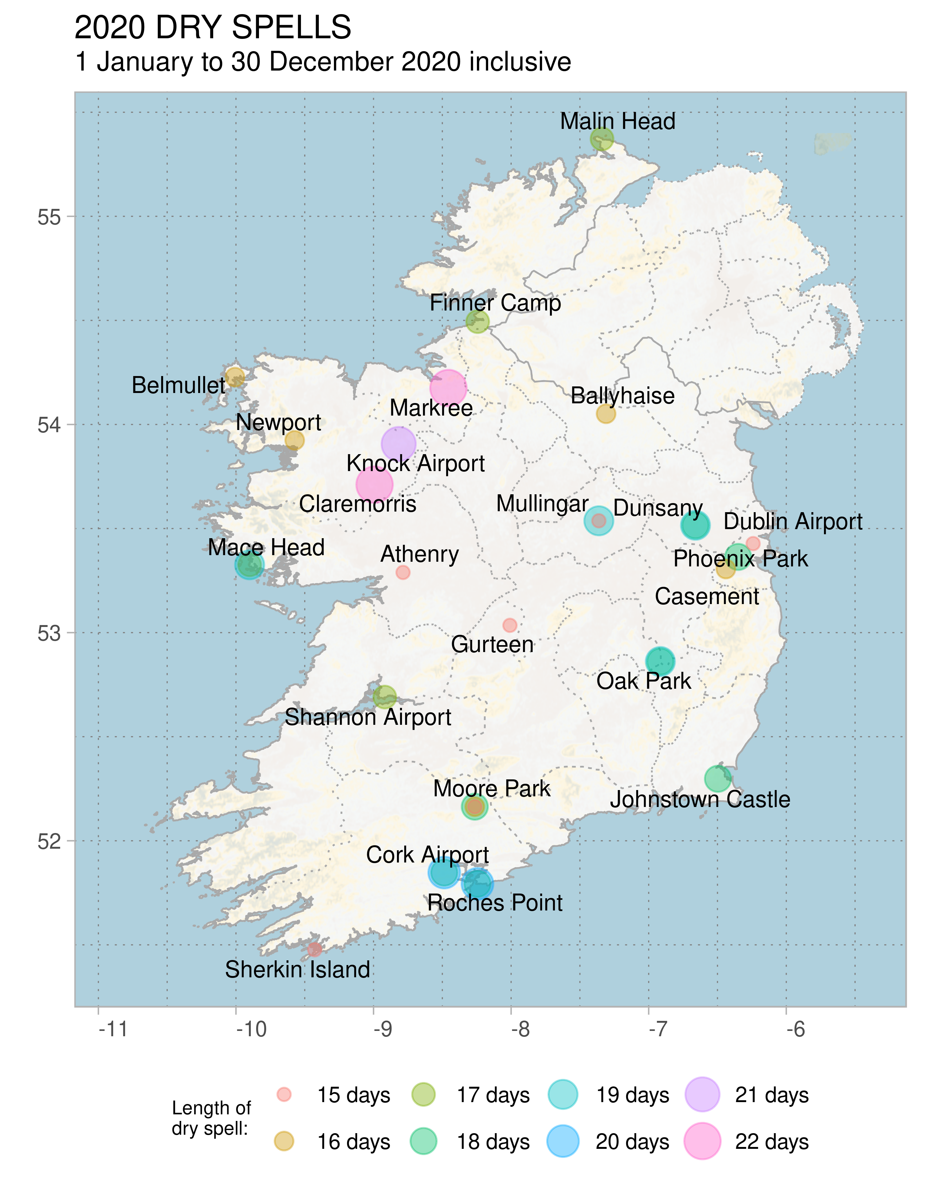 Dry Spells Map